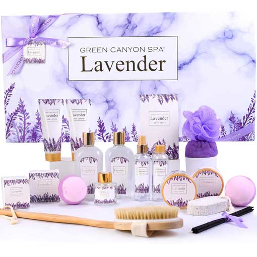 Lavender-Spa-Gift-Baskets-for-Women,-Home-Bath-Gift-Kit